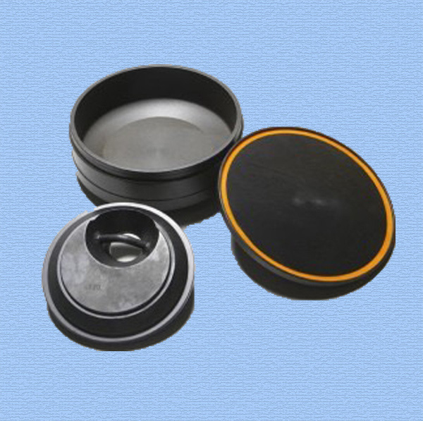 pulverizer grinding bowl, puck and lid