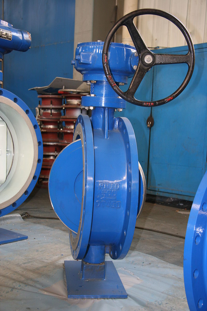 The operation of butterfly valve