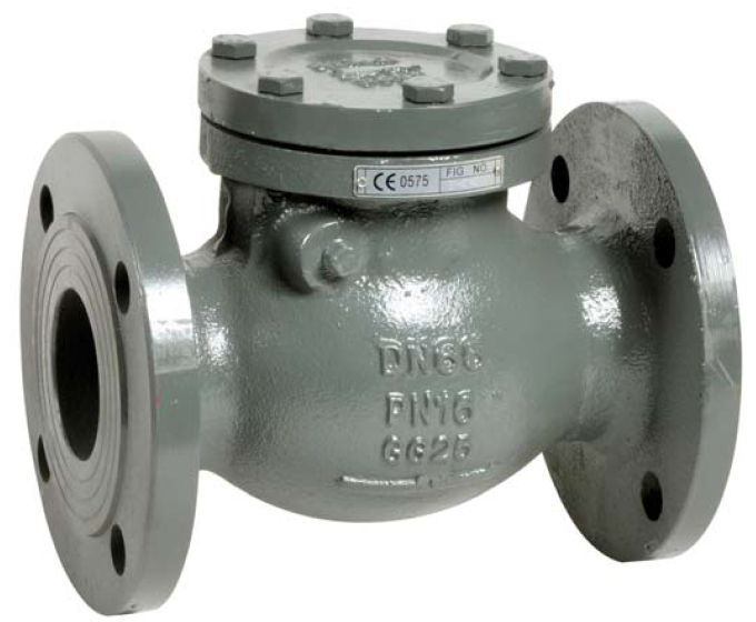 swing check valve cast iron flange