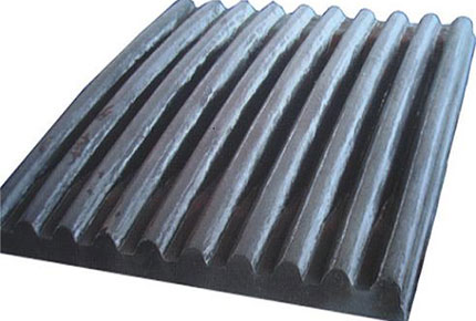 High wear resistant manganese fixed and swing/movable jaw plate for jaw crusher